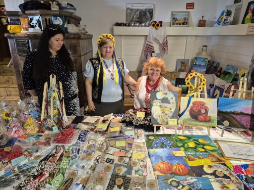 v.li. Nadia, Natalie, Svetlana aus der Ukraine
